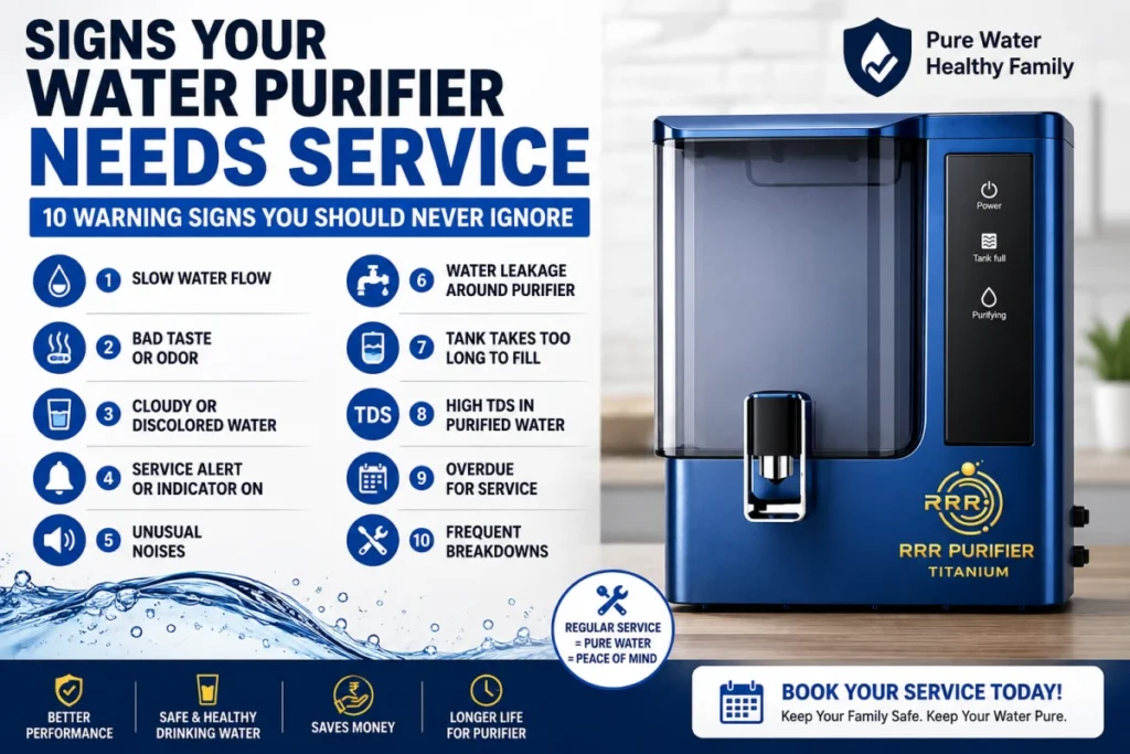 signs your water purifier need service