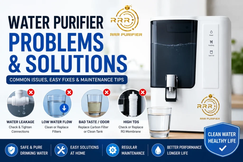 common water purifier problems and solutions