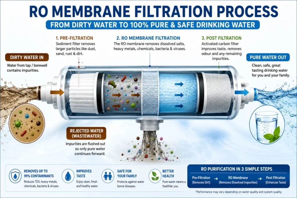 RO Membrane Filtration Process
