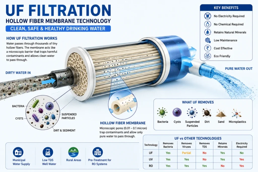 UF filtration :Which water purifier is best