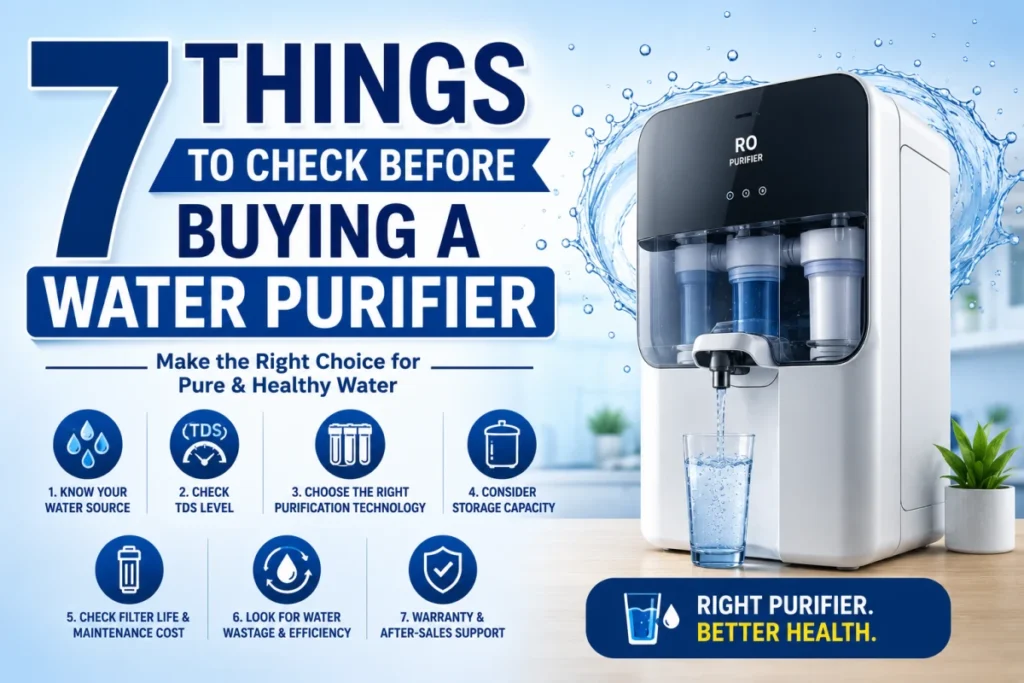7 things to check before buying water purifier