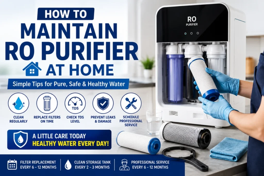 maintain RO purifier at home