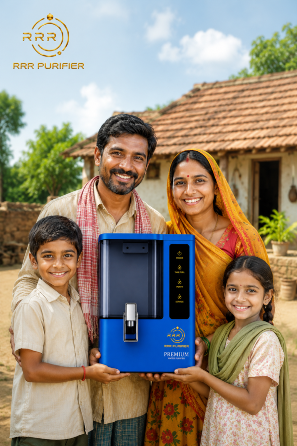 Rural family using RRR Purifier